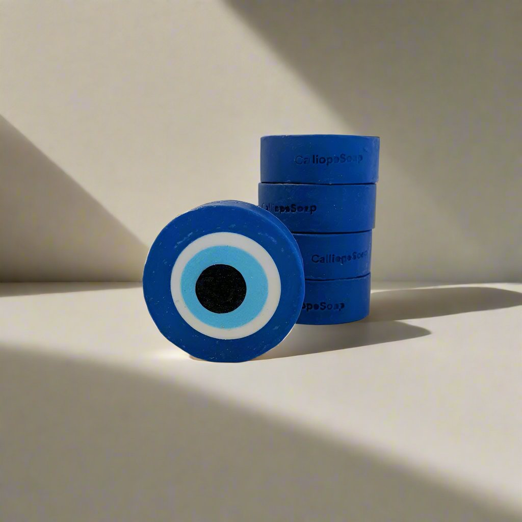 evil eye cold process soap bar