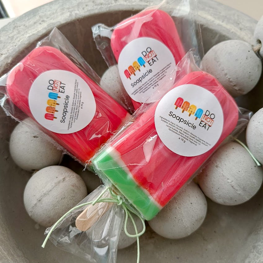 Σαπούνι ξυλάκι καρπούζι | Watermelon popsicle soap