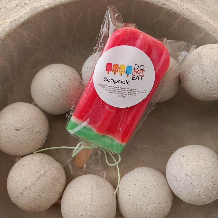 Σαπούνι ξυλάκι καρπούζι | Watermelon popsicle soap