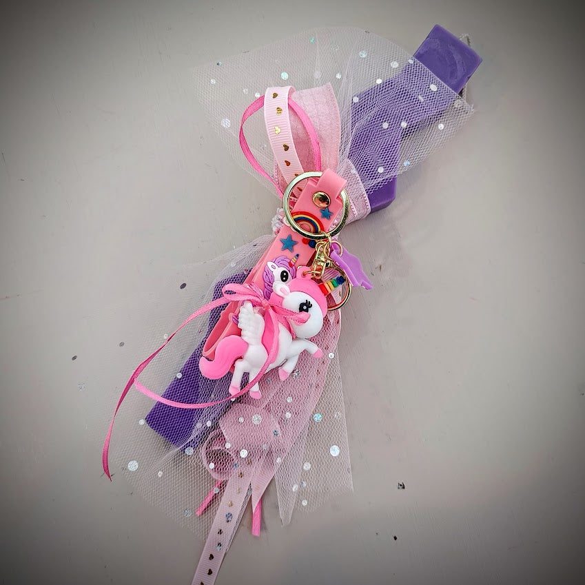 Λαμπάδα παιδική μπρελόκ pony