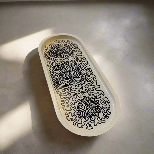 Διακοσμητικός οβαλ δίσκος μεγάλος