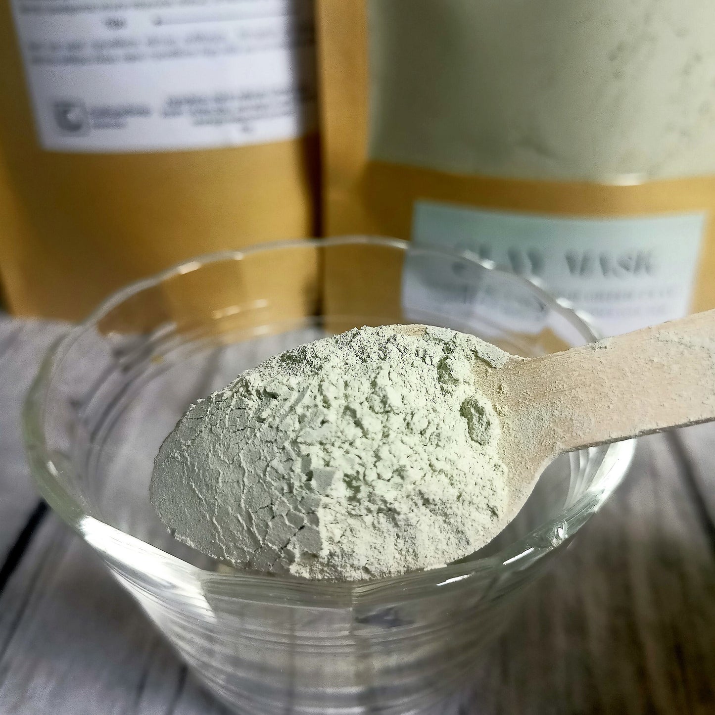 Μάσκα προσώπου Clay Mask powder, moringa and french green clay