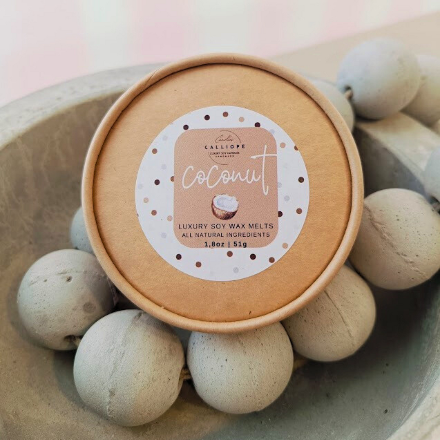 Wax melt box καρδιές | 100% Soy Candle | 51g