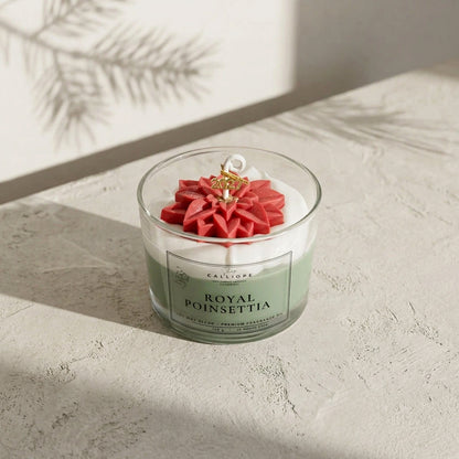 Κερί Royal Poinsettia - Χριστουγεννιάτικο Κερί | Limited Edition