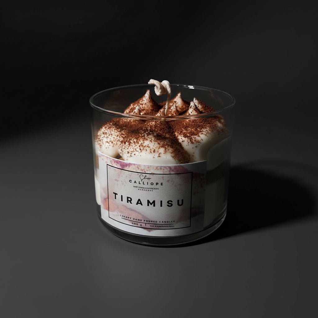 Dessert candle τιραμισού χειροποίητο