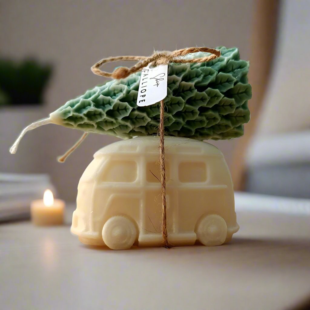 Κερί σόγιας Mini Van & Christmas Tree