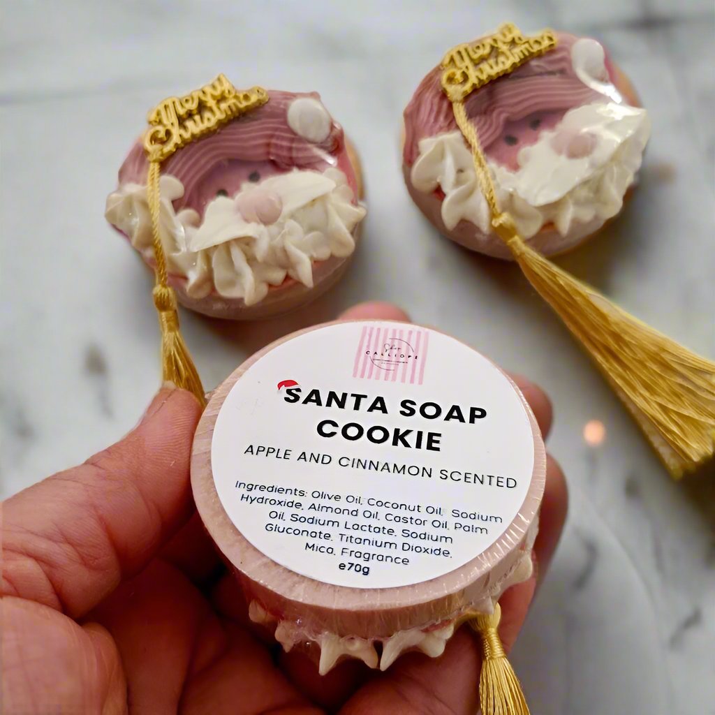 Σαπούνι γούρι Άγιος Βασίλης Santa Cookie Soap