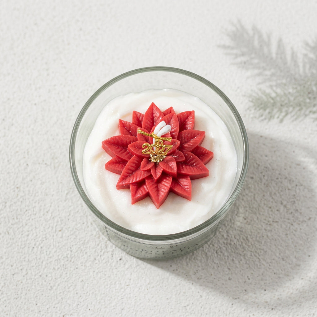 Κερί Royal Poinsettia - Χριστουγεννιάτικο Κερί | Limited Edition