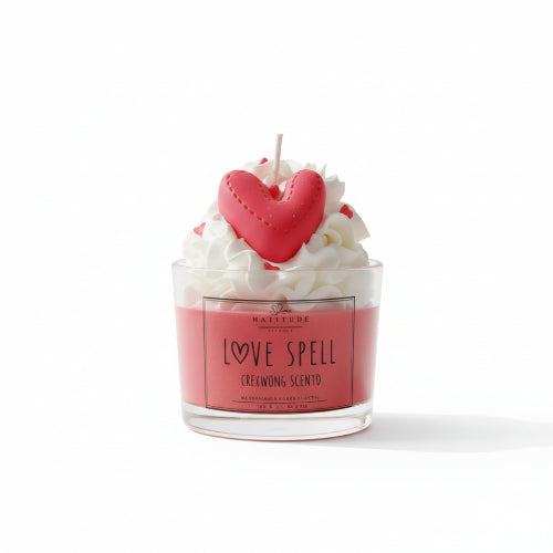 Love Spell Κερί | Χειροποίητο Αρωματικό Κερί Σόγιας με Άρωμα Cocooning
