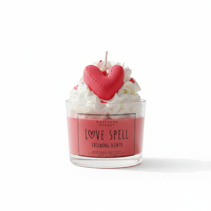 Love Spell Κερί | Χειροποίητο Αρωματικό Κερί Σόγιας με Άρωμα Cocooning