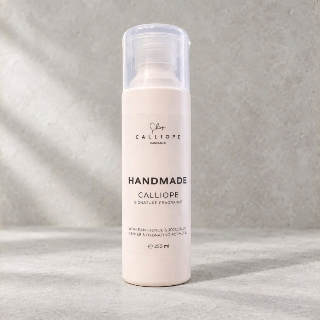 Χειροποίητο αφρόλουτρο σώματος Calliope Signature 250ml με πανθενόλη και έλαιο jojoba