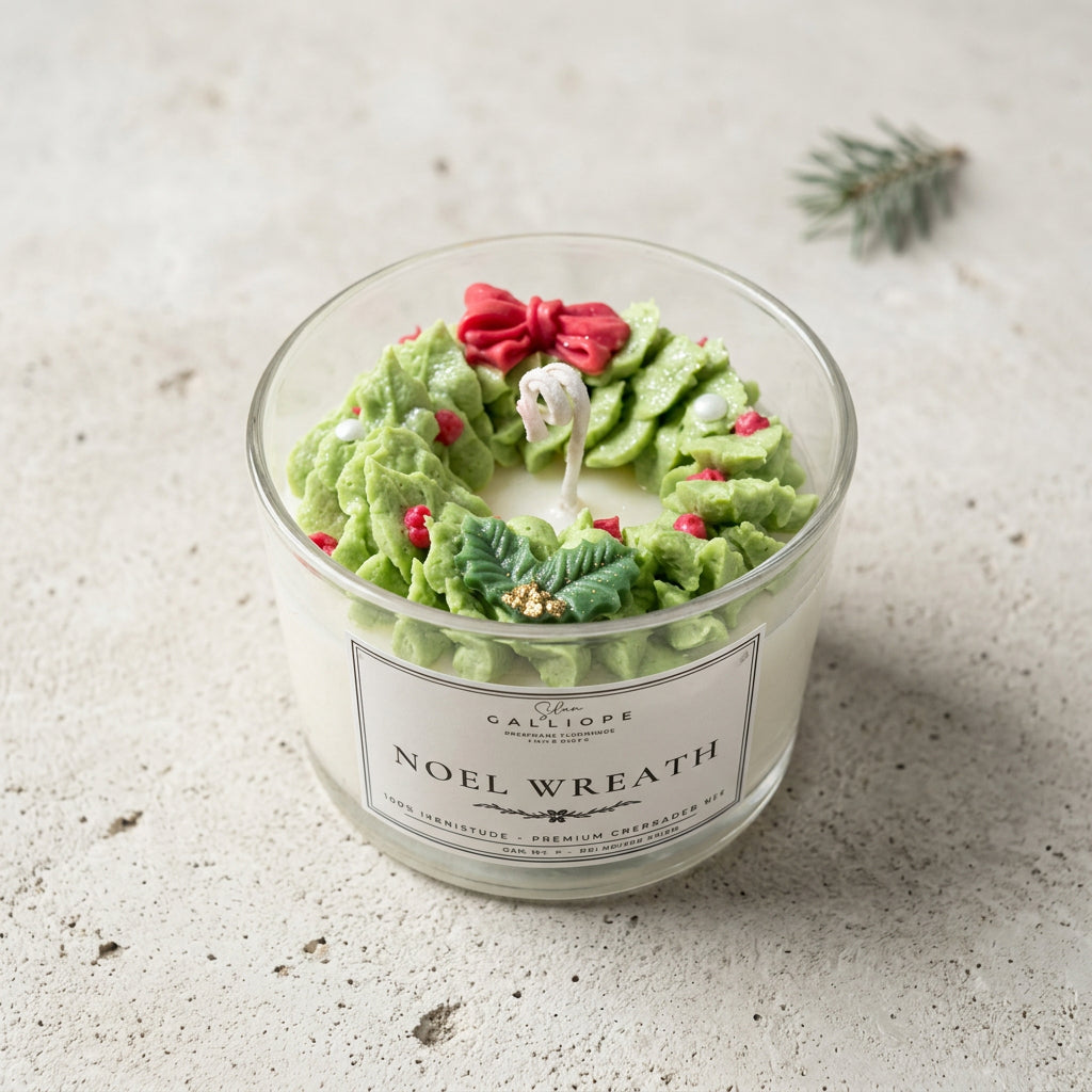 Κερί Noël Wreath- Χριστουγεννιάτικο Κερί | Limited Edition