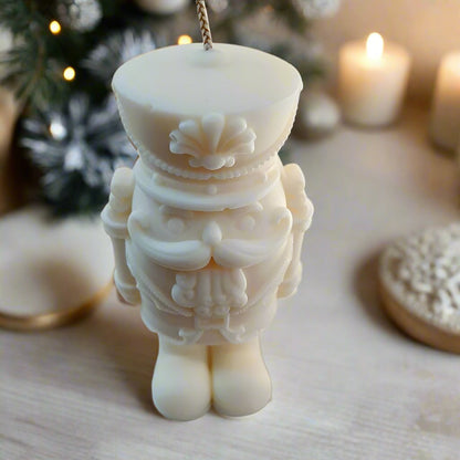 Κερί Καρυοθραύστης Χειροποίητο από Φυτικό Κερί | Χριστουγεννιάτικη Διακόσμηση