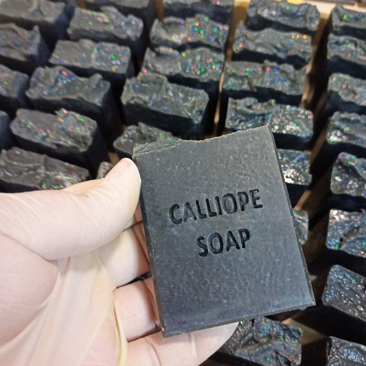 Σαπούνι με άνθρακα και γάλα καρύδας, Charcoal Soap with coconut milk