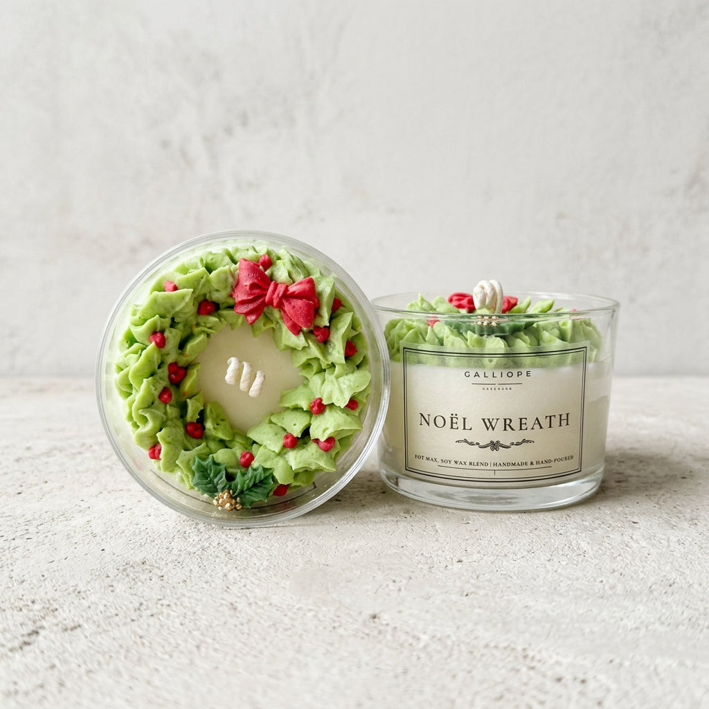 Κερί Noël Wreath- Χριστουγεννιάτικο Κερί | Limited Edition