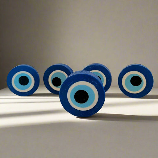 Evil eye cold process soap bars