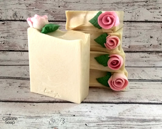 Lily of the valley soap bar, handmade luxury soap