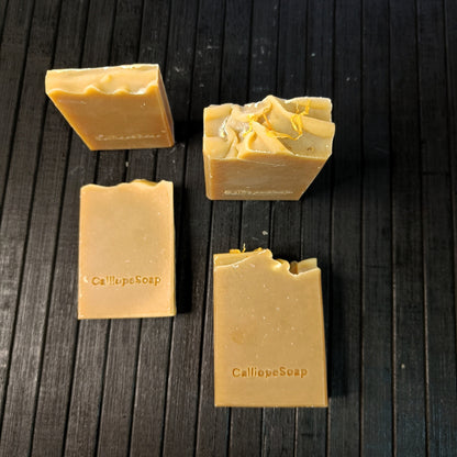 Calendula Shikakai soap with cedar, lavender and orange essential oils. 91g