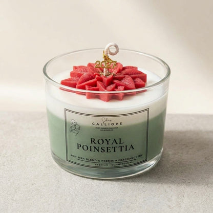 Κερί Royal Poinsettia - Χριστουγεννιάτικο Κερί | Limited Edition