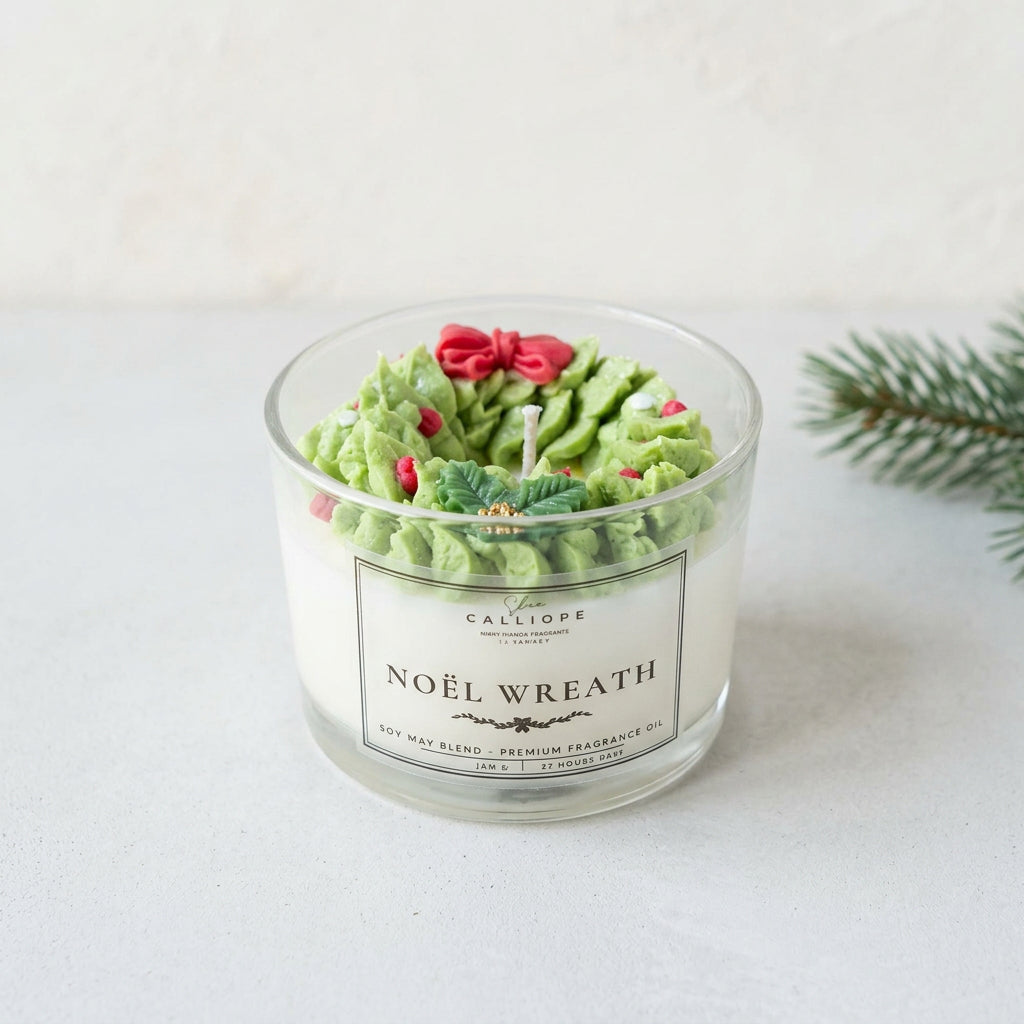 Κερί Noël Wreath- Χριστουγεννιάτικο Κερί | Limited Edition