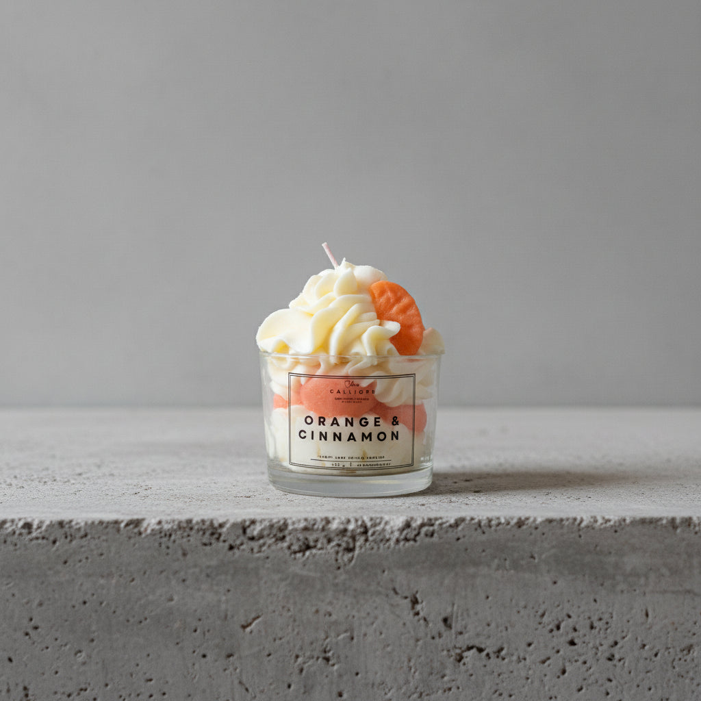 Χειροποίητο Φυτικό Κερί 'Orange & Cinnamon'
