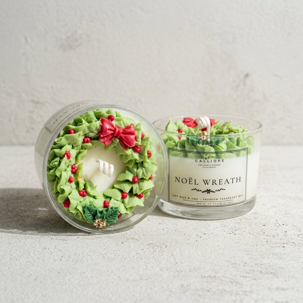 Κερί Noël Wreath- Χριστουγεννιάτικο Κερί | Limited Edition