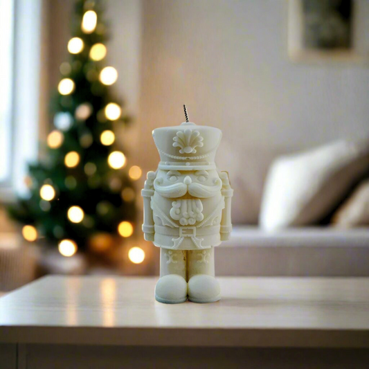 Κερί Καρυοθραύστης Χειροποίητο από Φυτικό Κερί | Χριστουγεννιάτικη Διακόσμηση