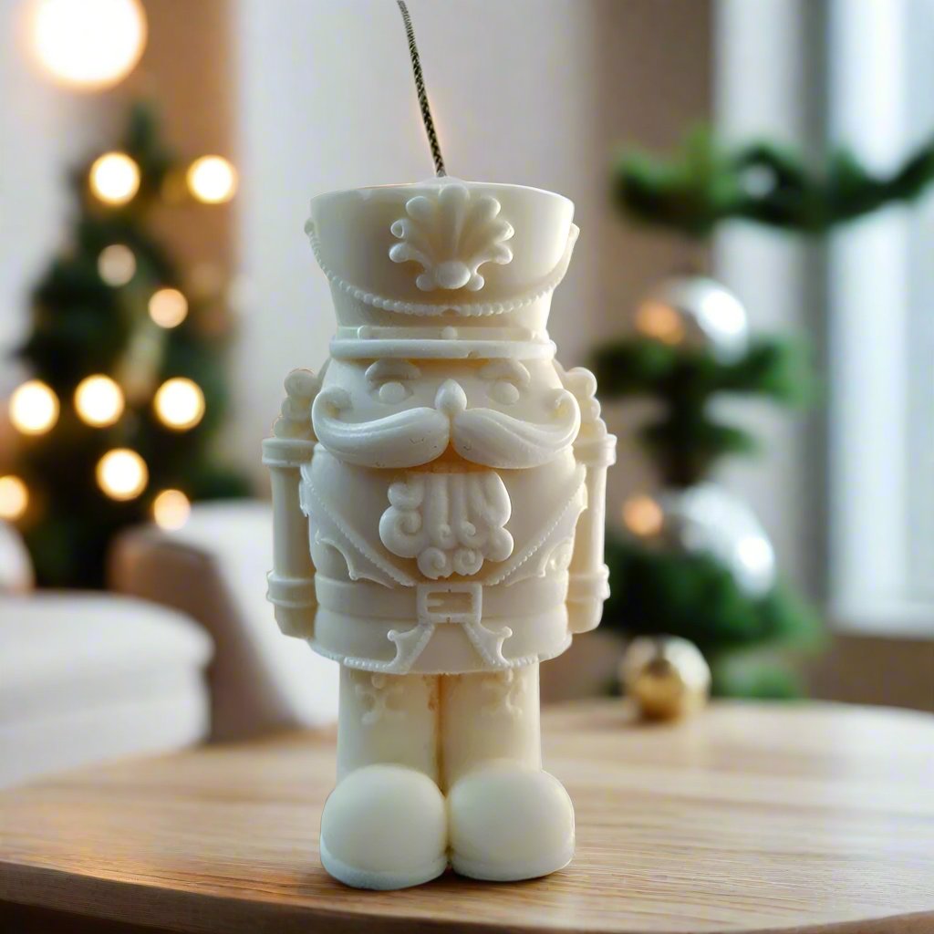 Κερί Καρυοθραύστης Χειροποίητο από Φυτικό Κερί | Χριστουγεννιάτικη Διακόσμηση