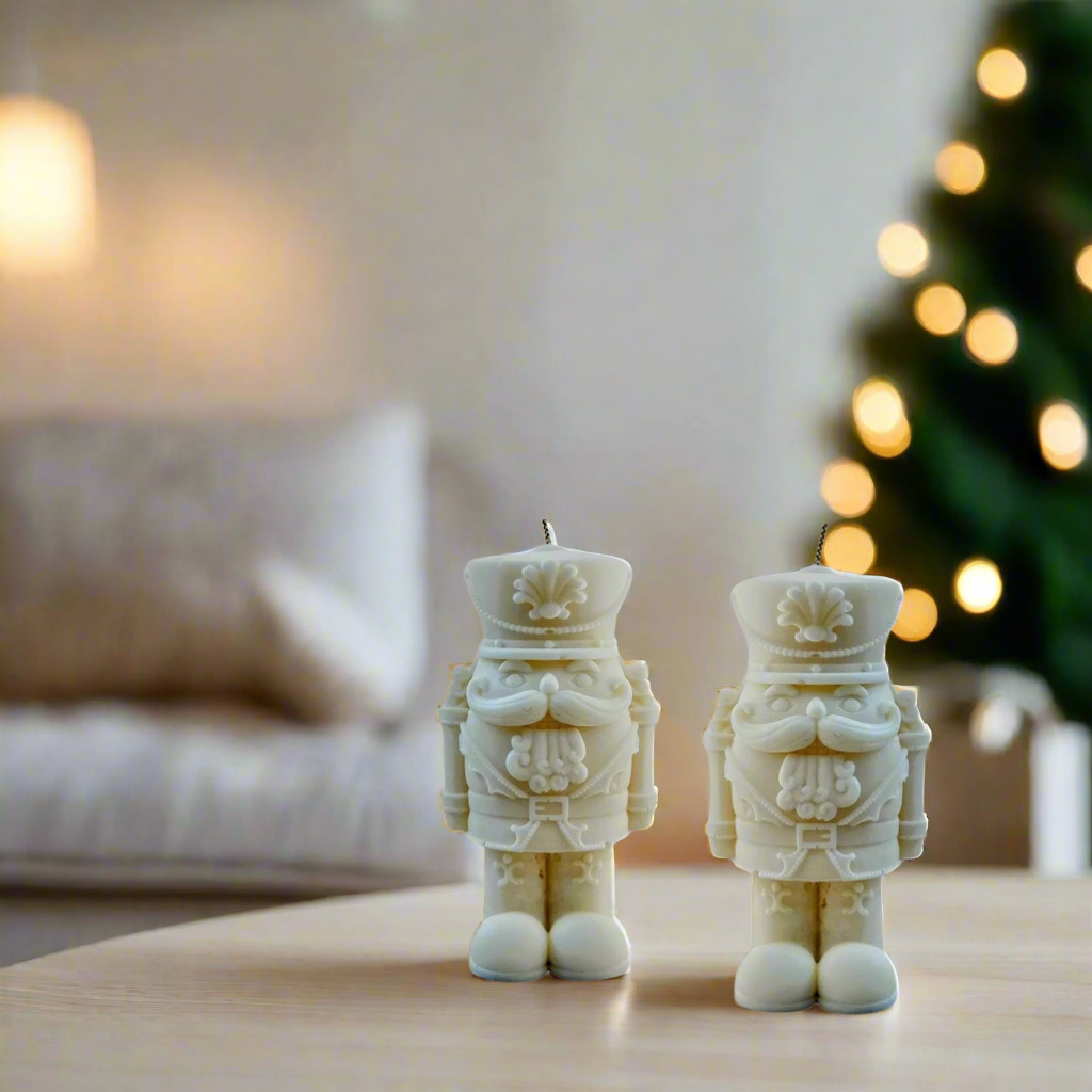 Κερί Καρυοθραύστης Χειροποίητο από Φυτικό Κερί | Χριστουγεννιάτικη Διακόσμηση