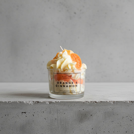 Χειροποίητο Φυτικό Κερί 'Orange & Cinnamon'
