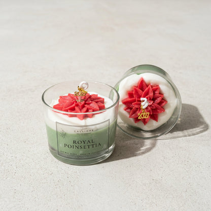 Κερί Royal Poinsettia - Χριστουγεννιάτικο Κερί | Limited Edition