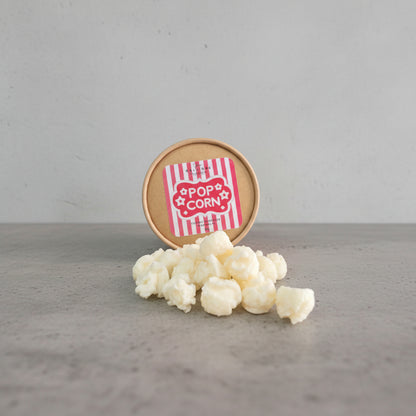 wax melts σε σχήμα ποπκορν με κραφτ  οικολογικό κουτί