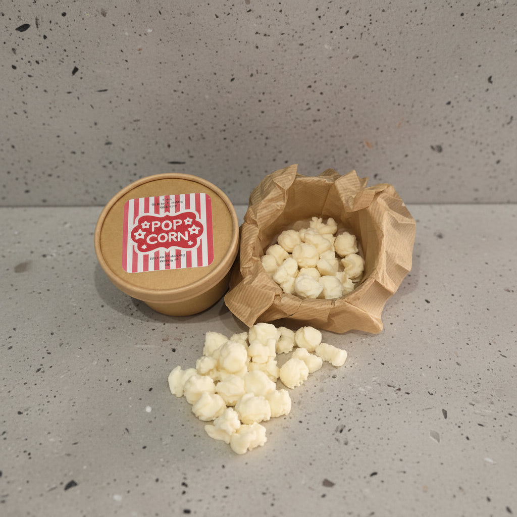 Popcorn wax melts σε κουτί κραφτ 