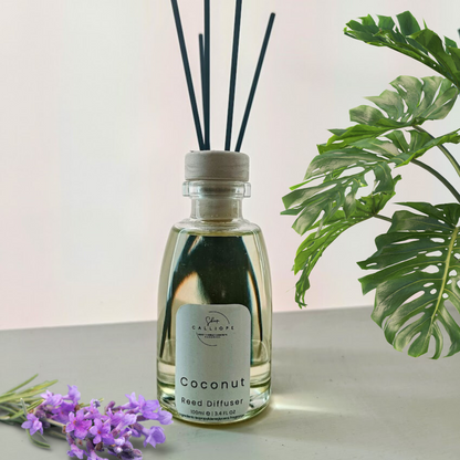 Reed diffuser με άρωμα coconut σε λεκό κάδρο 