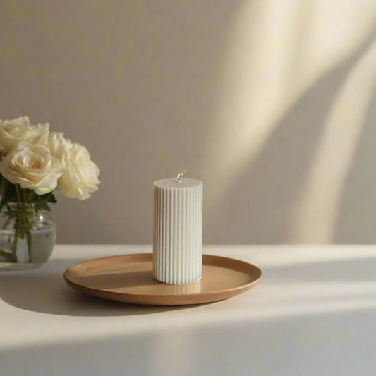 Κερί κολώνα ριγέ