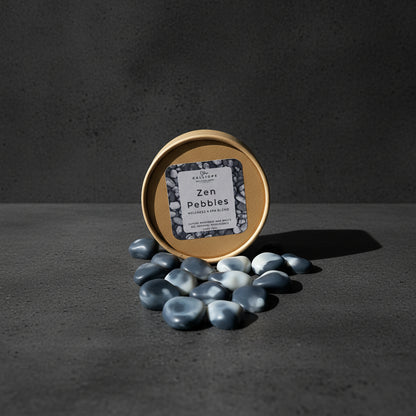 Zen Pebbles handmade rapeseed wax melts by CalliopeShop with wellness and spa scent