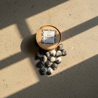 Zen Pebbles χειροποίητα  wax melts από CalliopeShop με wellness and spa άρωμα
